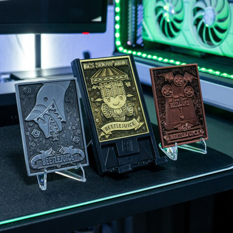 Beetlejuice Digiplate Starter Pack - 3 Metal Cards + Stand
