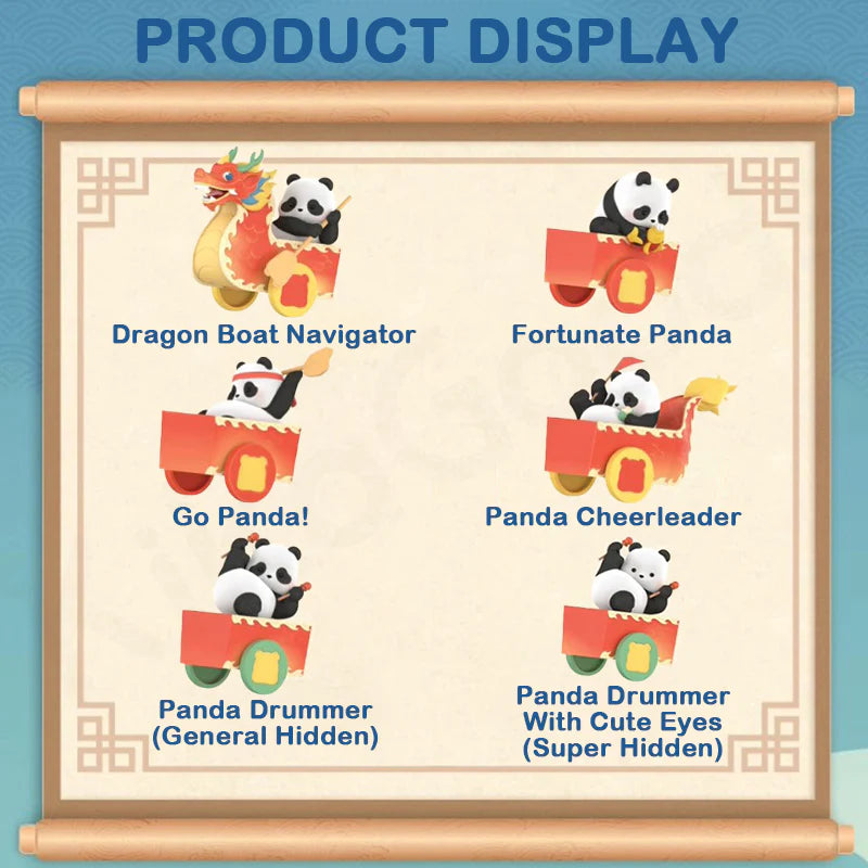 Panda Roll 52Toys Dragon Boat Racing Box of  4pcs