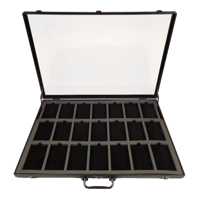 Evoretro Aluminium Display Case 60x90cm for 21 Graded Cards