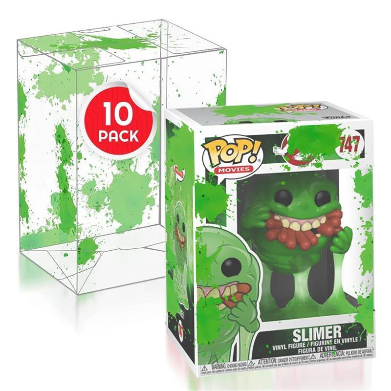 Evoretro Protective Case 0.40mm for Funko Pop - Green Splatter Pack of 10