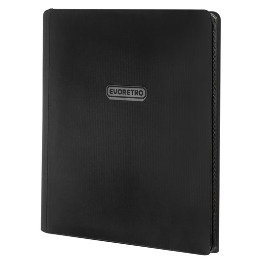 Evoretro Portfolio 20 Pages / 9 Cards - Black Zip, holds 360 Cards