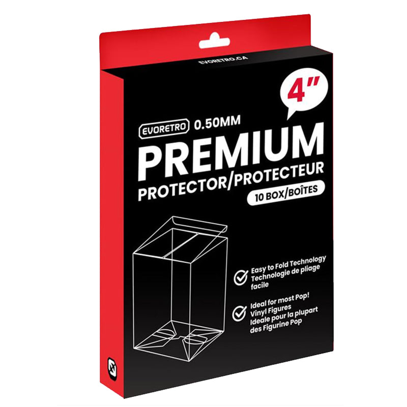 Evoretro Etui de Protection Premium 0,50mm Pour Funko Pop 10cm X10pcs