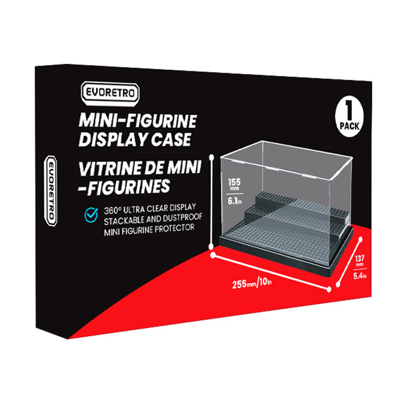 Evoretro Acrylic Display Case for Mini-Figures 25.5x13.7x15.5cm