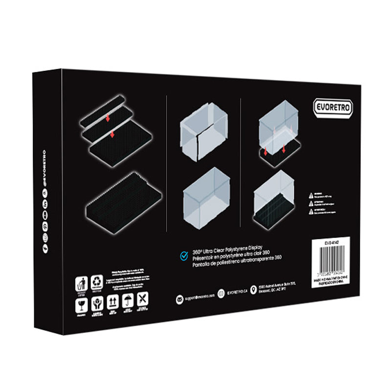 Evoretro Acrylic Display Case for Mini-Figures 25.5x13.7x15.5cm