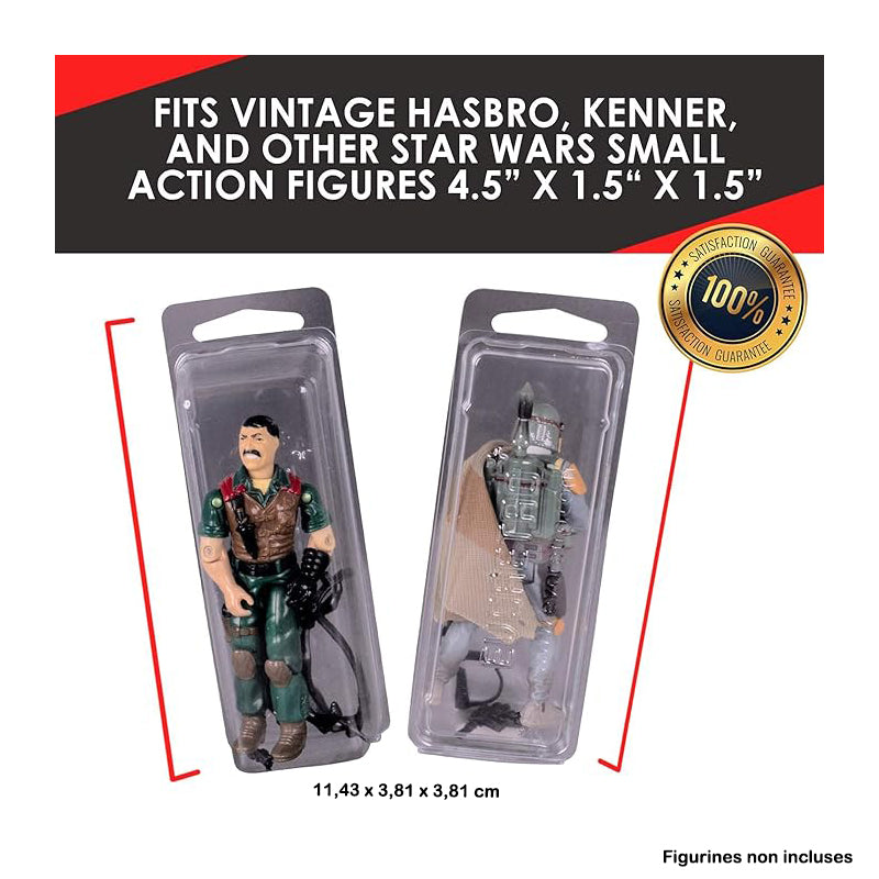Evoretro Protective Shell Pack x50 for Loose 3.75" Action Figures