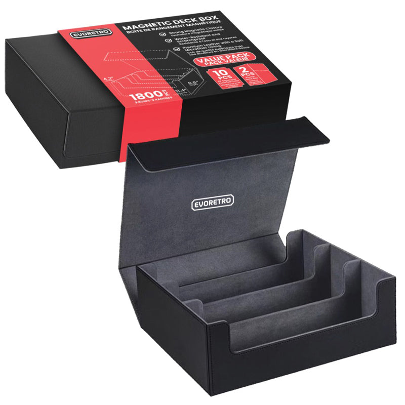 Evoretro Magnetic Storage Box 3 Rows - 1800 Cards