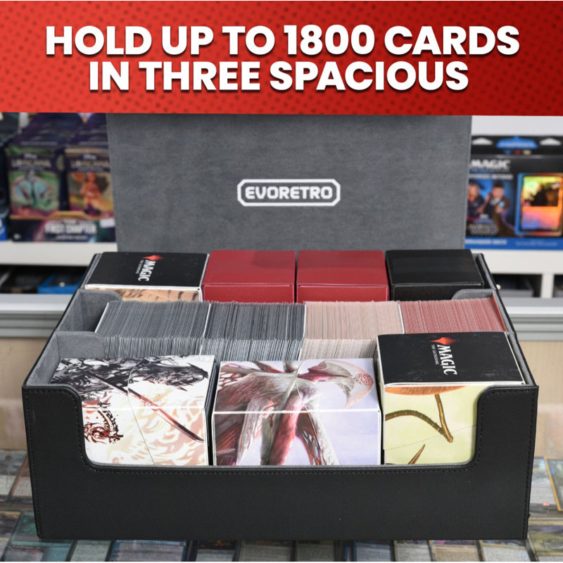 Evoretro Magnetic Storage Box 3 Rows - 1800 Cards