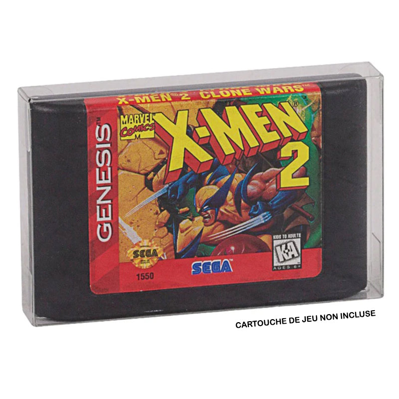 Evoretro Protective Case for Sega Genesis Cartridge - Pack of 25