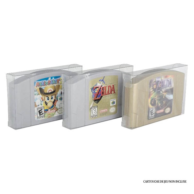 Evoretro Protective Case for Nintendo 64 Cartridge - Pack of 25