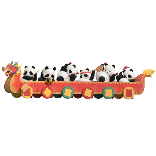 Panda Roll 52Toys Dragon Boat Racing Box of  4pcs