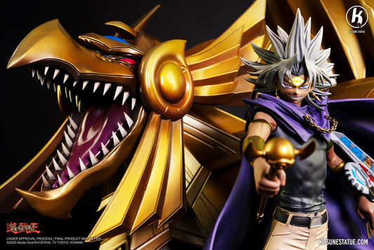 1/7 Yu-Gi-Oh Statue Resine Marik & Le Dragon Aile De Ra 46cm