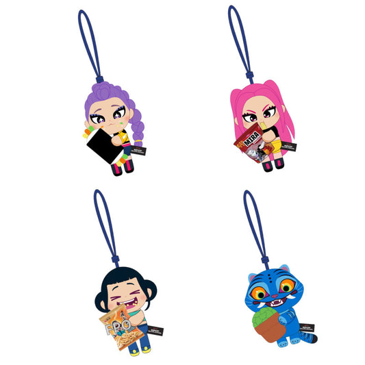 KPop Demon Hunters Retractable Plush Clips Assortment 9pcs 10cm (Display of 9)