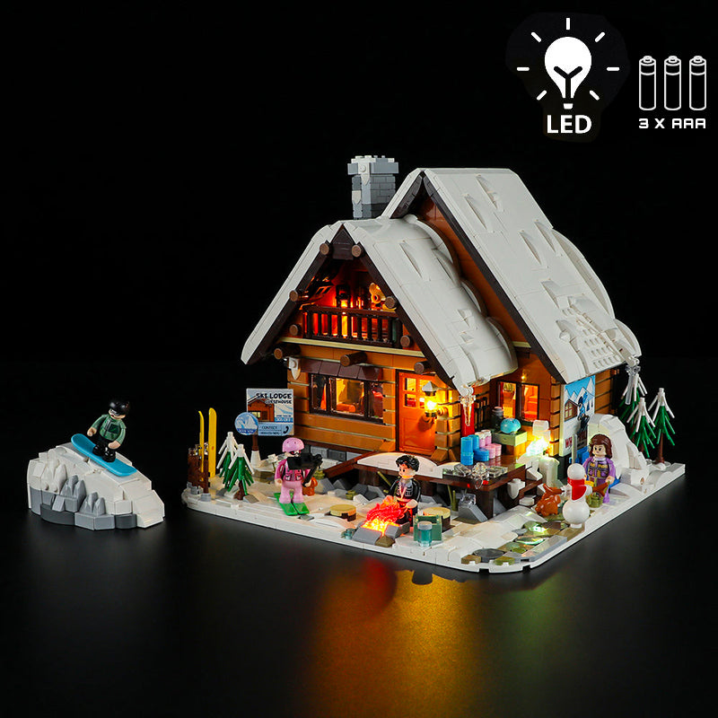 Lumibricks Retro House 10008 Ski Lodge