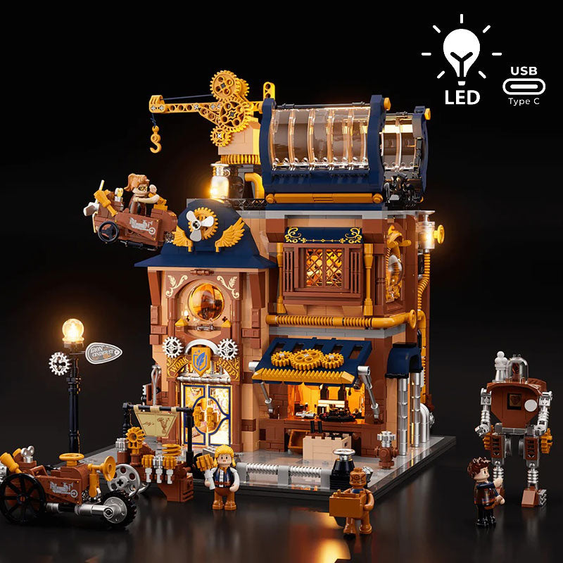 Lumibricks Steampunk World 11015 Steampunk Mechanical Workshop
