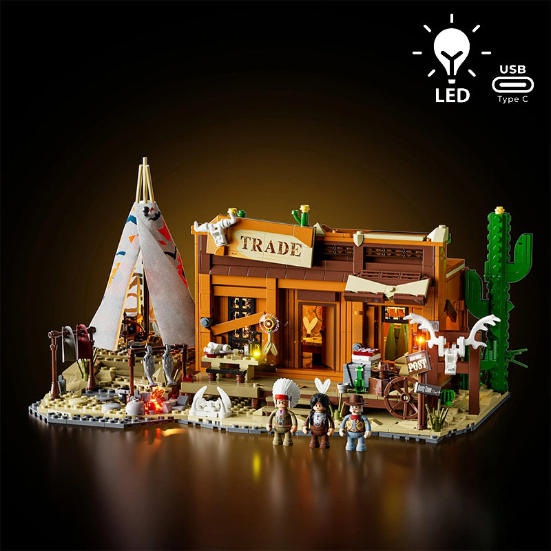 Lumibricks The Old West 14018 Western Fur Trading Post
