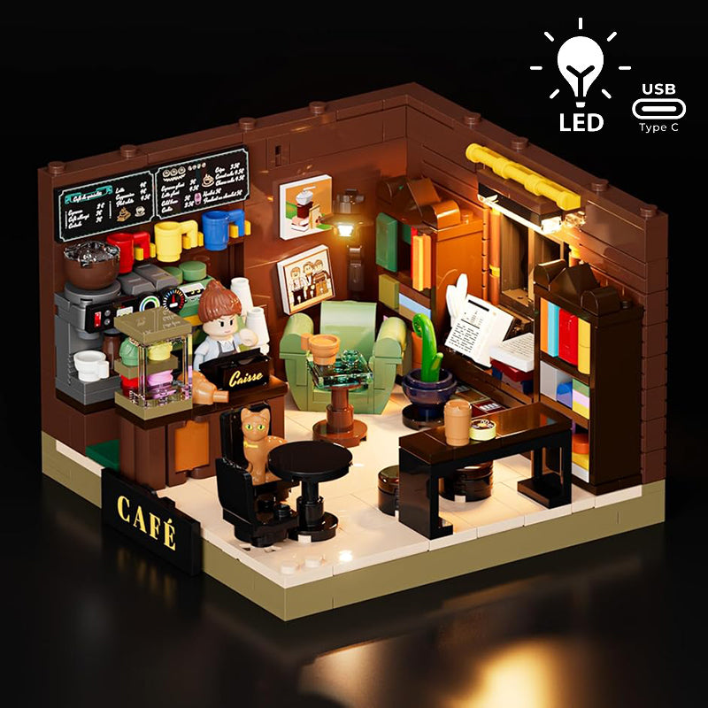 Lumibricks Town Life 15018 Book-Cafe Box