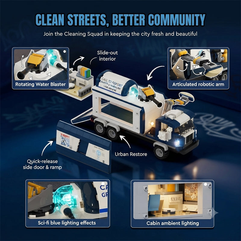 Lumibricks Street Fusion 19014 Cleaning Squad