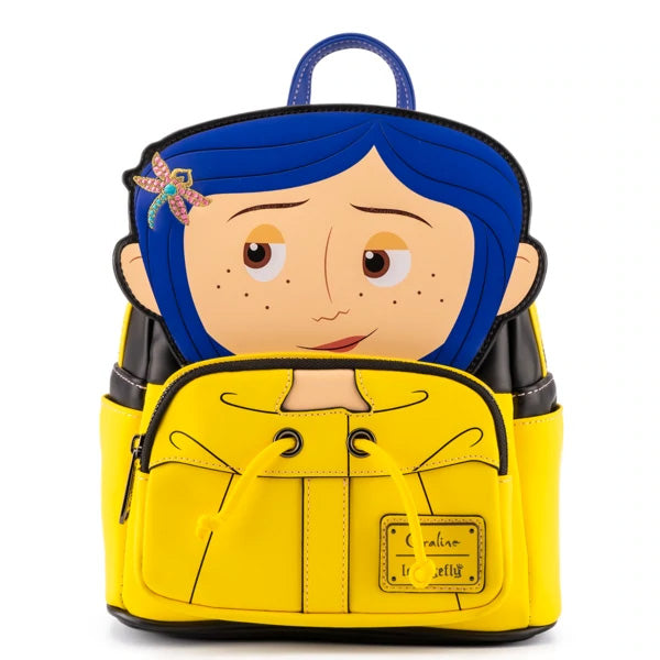 Coraline Loungefly Mini Backpack - Rain Coat Cosplay (Laika)