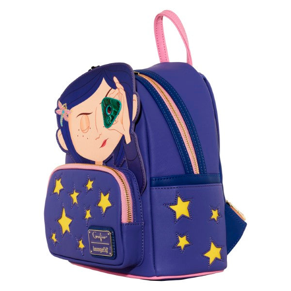 Coraline Loungefly Mini Backpack - Stars Cosplay