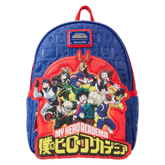 My Hero Academia Loungefly Mini Sac A Dos Group Debossed Logo