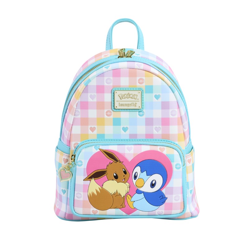 Pokemon Loungefly Mini Backpack - Piplup and Eevee Friends