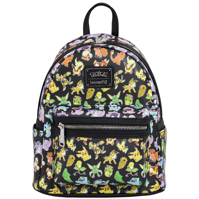 Pokemon Loungefly Mini Backpack - Pokemon Party Full Print