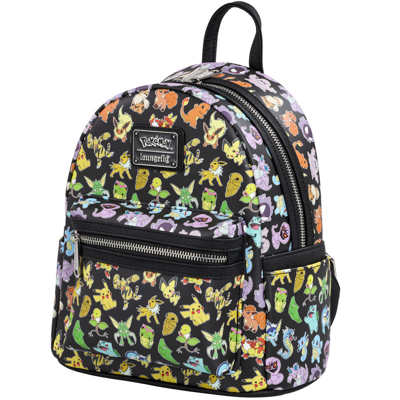 Pokemon Loungefly Mini Backpack - Pokemon Party Full Print