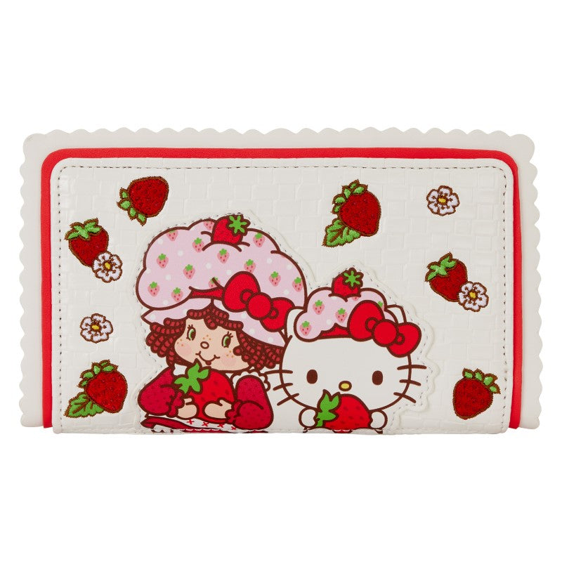 Hello Kitty Loungefly Wallet - Sanrio x Strawberry Shortcake