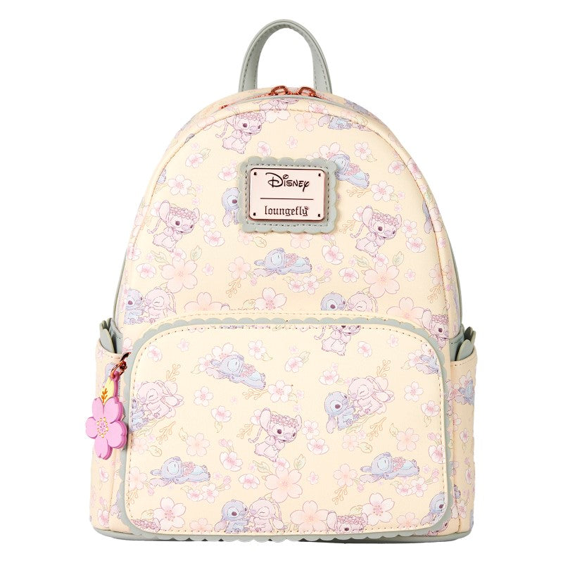 Disney Loungefly Mini Backpack - Cute Stitch Cherry Blossom