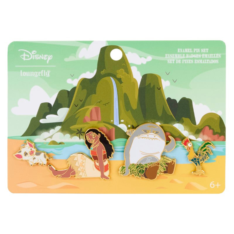 Disney Loungefly Pin Set 4pcs - Moana Waves