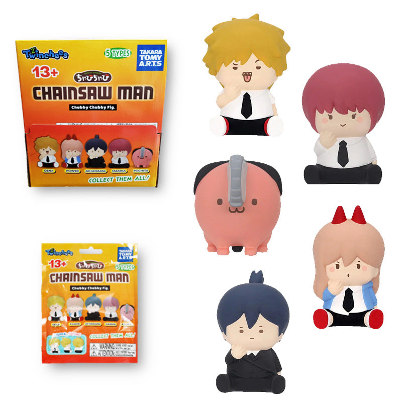 Twinchees Chainsaw Man Chubby Chubby Figures Asst 24pcs