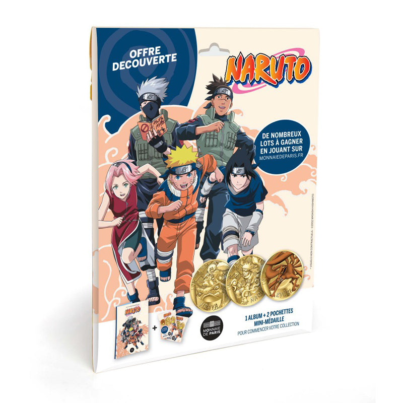 Naruto Monnaie de Paris - Collector Medal Album + 2 Mini Medals
