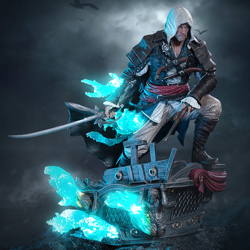 Assassins Creed Black Flag Resynced Statue 1/8 Animus Edward Kenway