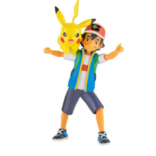 Pokemon Battle Feature Figure Ash Sachat & Pikachu W10