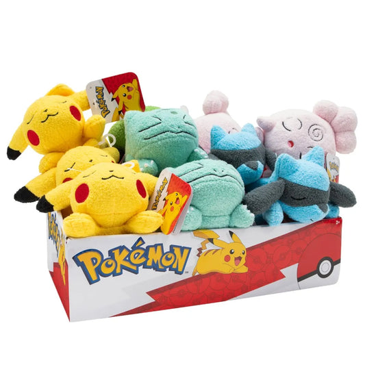 Pokemon Peluche 12,5cm Sleeping asst 9Pcs