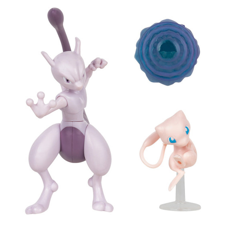 Pokemon 2-Pack Figure 11cm Mewtwo 5cm Mew
