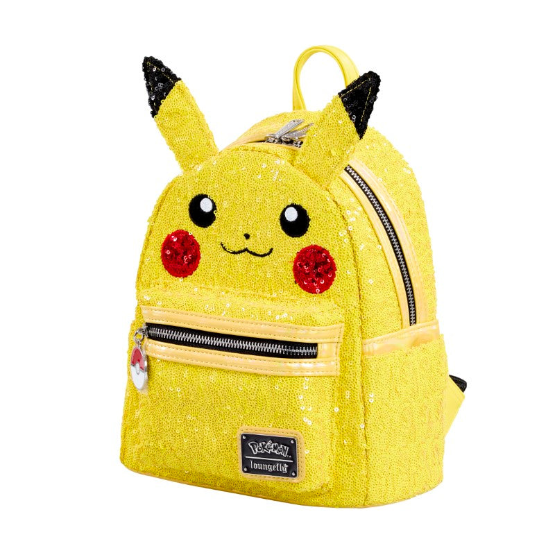Pokemon Loungefly Mini Backpack - Sequin Pikachu Cosplay