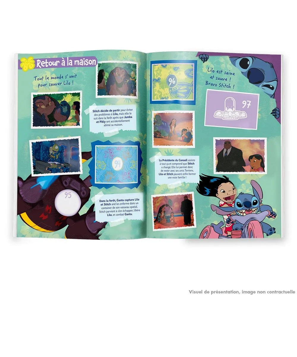 Disney Stitch Blister 13 + 1 pochettes offerte 70 Stickers