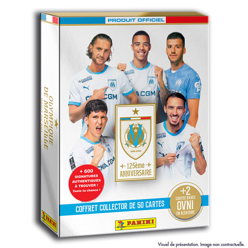 Olympique de Marseille Panini TC - 125th Anniversary Box, 50 Cards + 2 UFO Cards