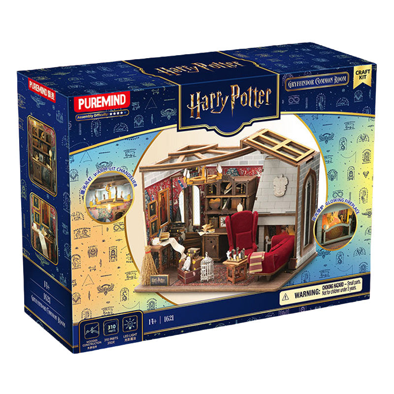 Harry Potter Puremind Wooden DIY House Gryffindor Common Room