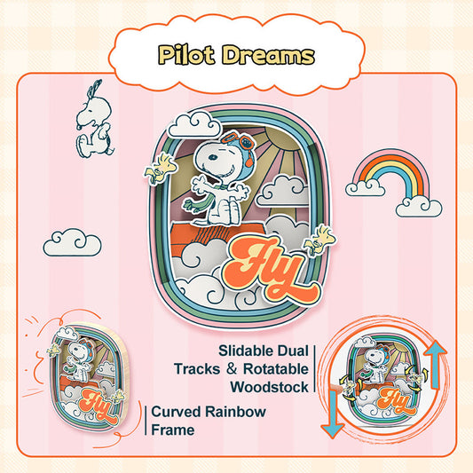 Snoopy Puremind Interactive Magnet Snoopy Pilot Dreams
