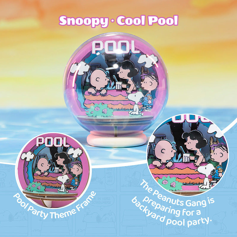 Snoopy Globe Puremind Wooden Theater Snoopy Cool Pool