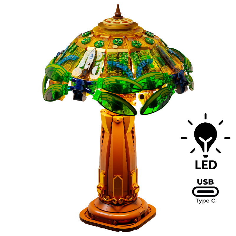 Retro Collection Pantasy 85042 Stained Glass Table Lamp 36cm