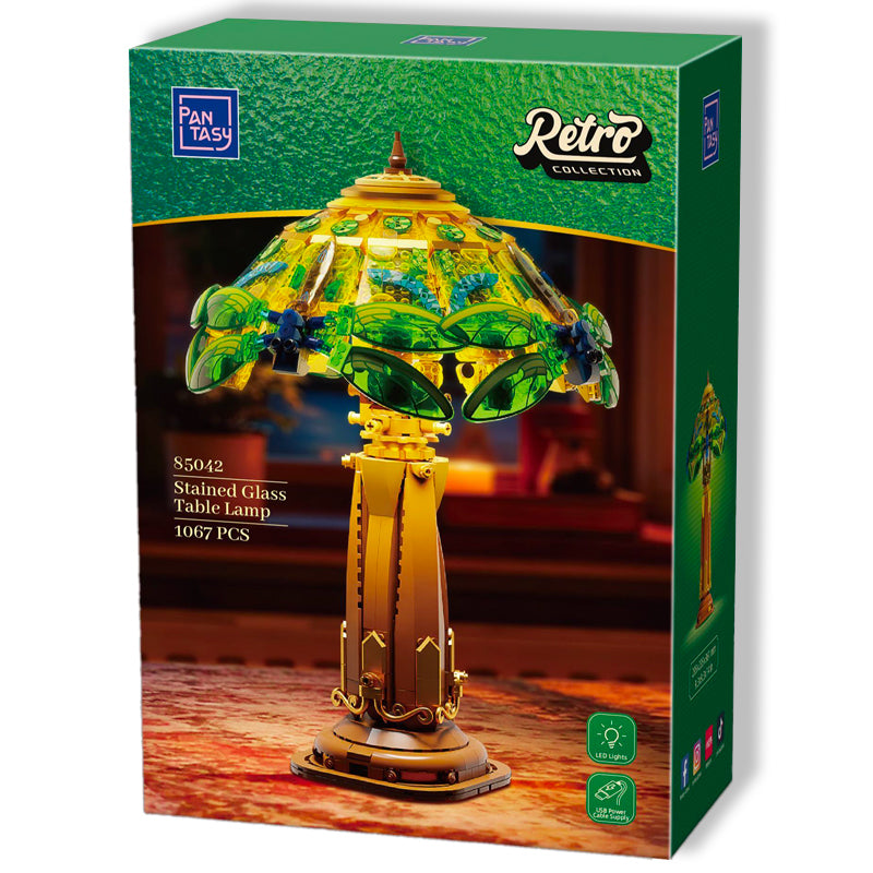 Retro Collection Pantasy 85042 Stained Glass Table Lamp 36cm