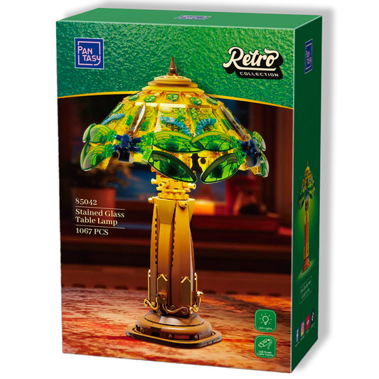 Retro Collection Pantasy 85042 Stained Glass Table Lamp 36cm