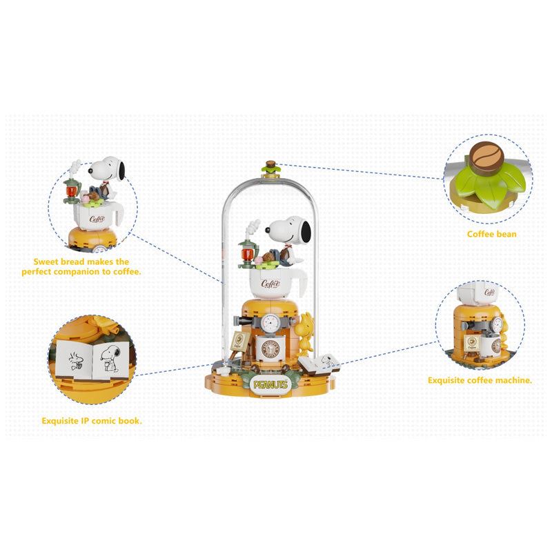 Snoopy Pantasy Peanuts Coffee Time 19cm