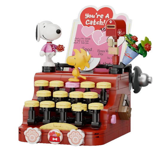 Snoopy Pantasy Retro Time Series Typewriter 18cm