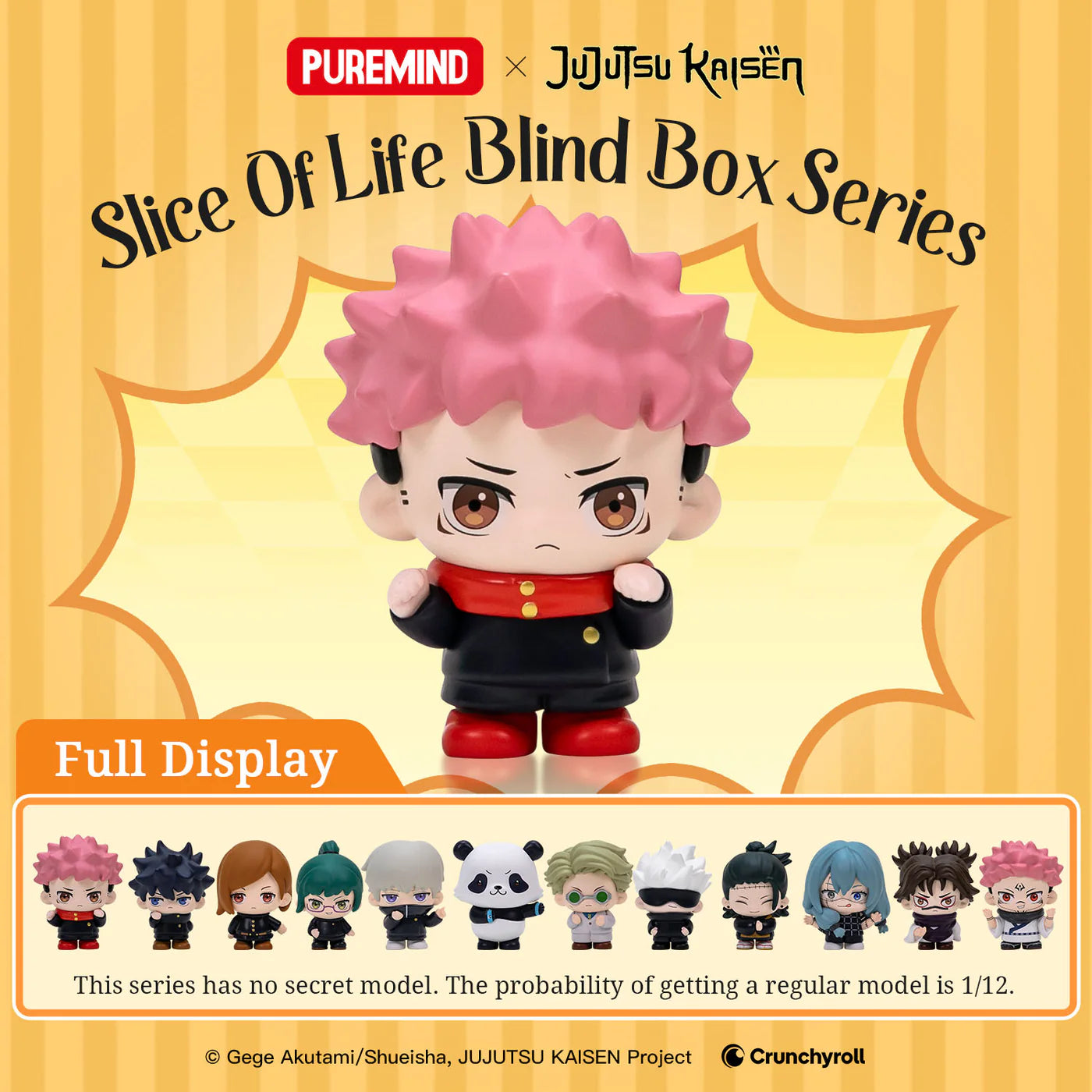 Jujutsu Kaisen Puremind Slice Of Life Blind Box Mini Fig Asst 12pcs