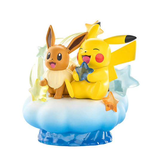 Pokemon Funism Prime Figure Eevee and Pikachu Nebula 20cm