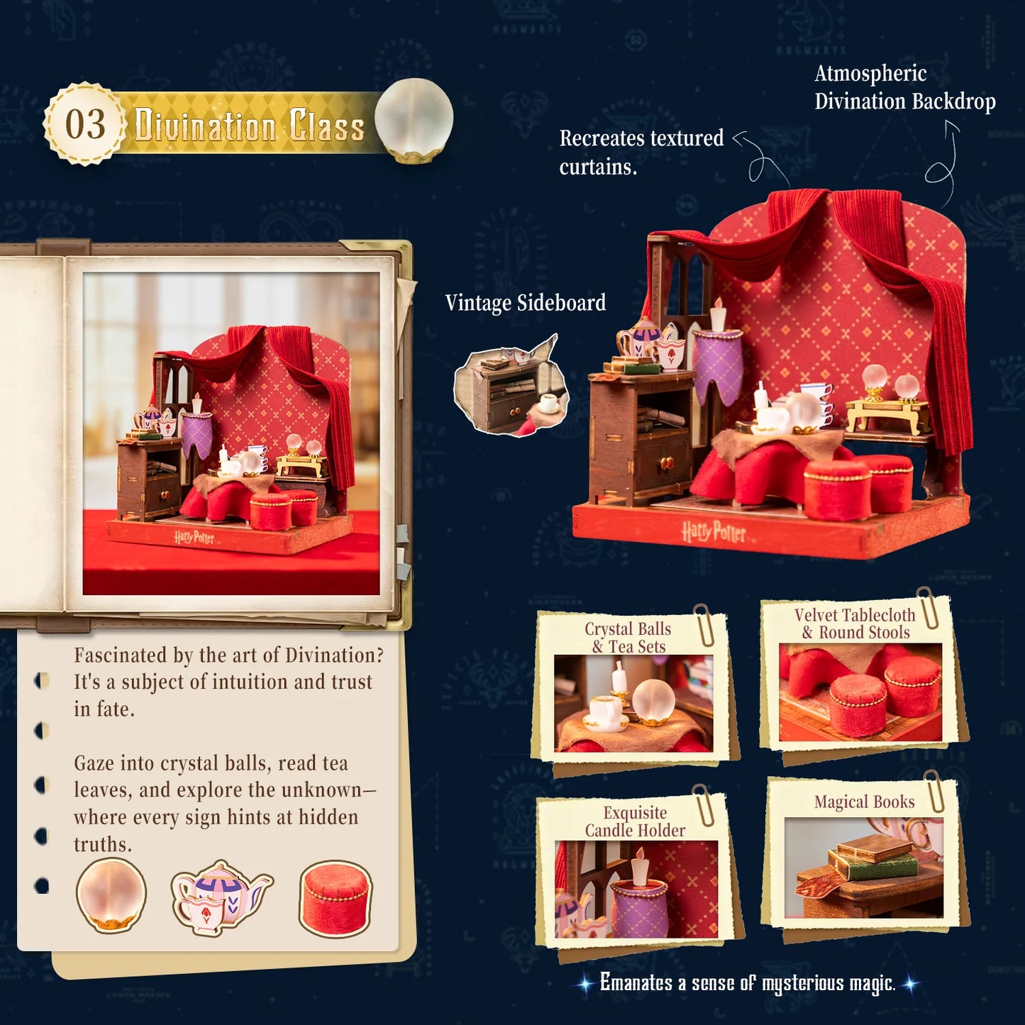 Harry Potter Puremind Wooden Hogwarts Classes Divination Class